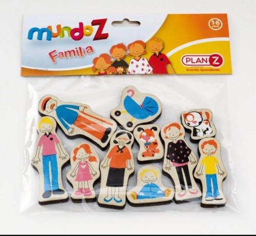 Figuras Muñecos Familia Mundo Z Madera 0