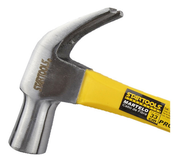 Martelo 33cm Cabo Emborrachado Aço Carbono - Startools 0