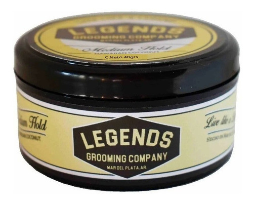Pomada Pelo Legends Barber Fijacion Media X40gr Coco 0