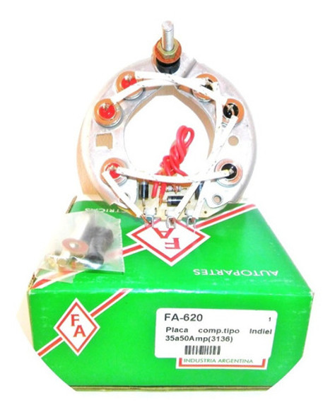 Plaqueta Diodos Alternador Tipo Indiel (3136) Fa-620 1