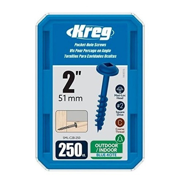 Tornillos 2  Kreg Sml-c2b-250 Blue Kote X250u 0