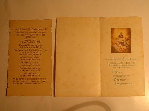 San Antonio Maria Gianelli Religioso Hijas N.s. Del Huerto 1