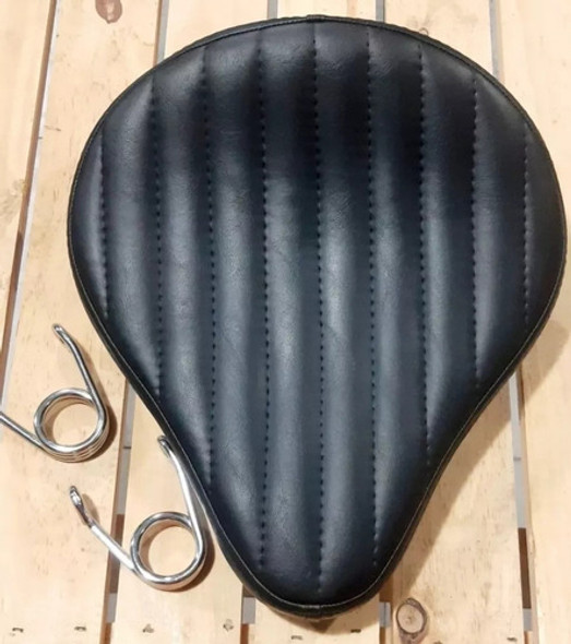 Sillin Bobber Custom Negro C/ Bastones  Y Resortes 1