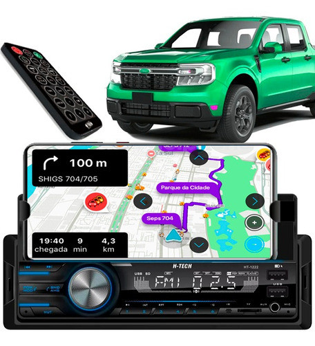 Mp3 Player Bluetooth Usb Pen Drive Cartão Sd Som Fm Spotify 0