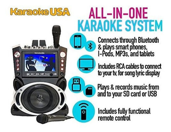 Karaoke Usa Gf845 Sistema Completo De Karaoke Con 2 Microfon 1