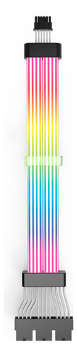 Cabo Extensor Sleeved Aigo Lightglow Lg04 Argb, 12+4p 350mm 1