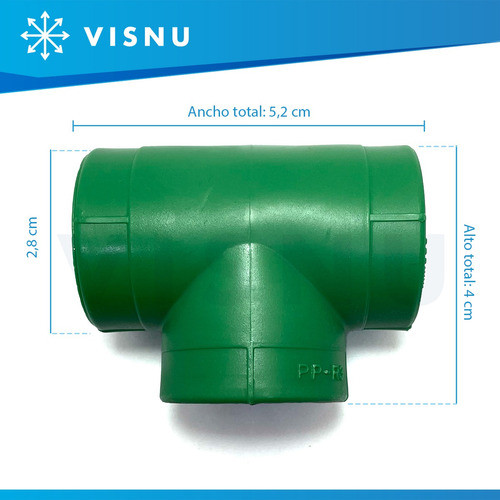 Tee Fusión 20mm Hembra Ginyplas X 10u - Visnu 1