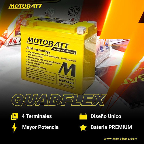 Bateria Moto Mbtx9u Quadflex Motobatt Usa 1