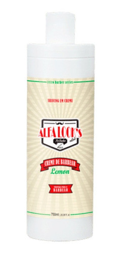 Shaving Em Creme De Barbear Lemon Retrô Alfa Look's 750ml 1