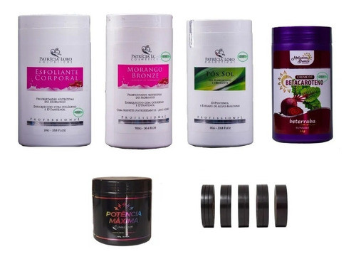 Kit Bronzeamento Natural  5 Produtos + 10 Fitas 2m 0