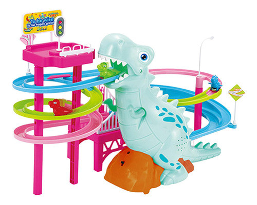 Pista De Dinossauro Elétrico Slide Brinquedos Escalada 0
