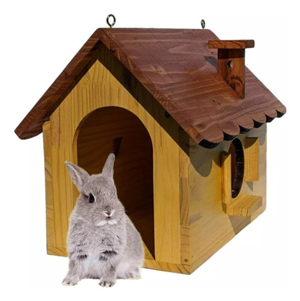 Casa Para Mini Coelho Porquinho Da Índia Chinchila Toca Luxo 0