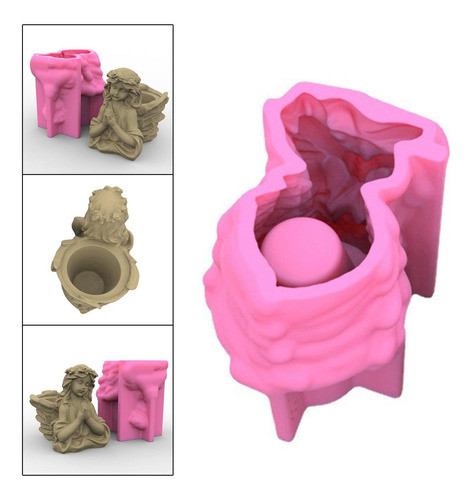 Modelo De Vaso De Silicone Vaso De Resina Epóxi Make 1