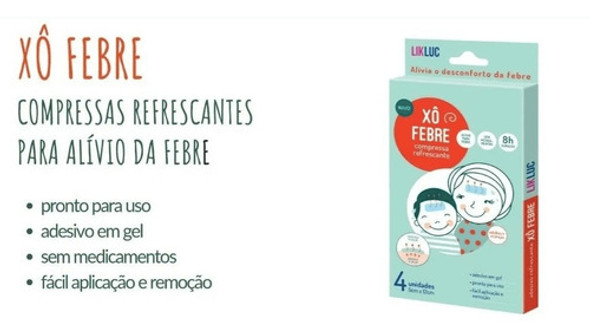 Xô Febre Compressa Refrescante Para Alivio Da Febre - Likluc 1
