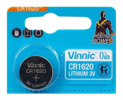 Promo 50pilas Vinnic Cr1620 3v P/ Luces, Alarmas, Relojes 0