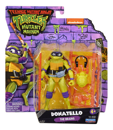 Tortugas Ninja Movie Donatello C/acc 10 Cm Int 83269 0