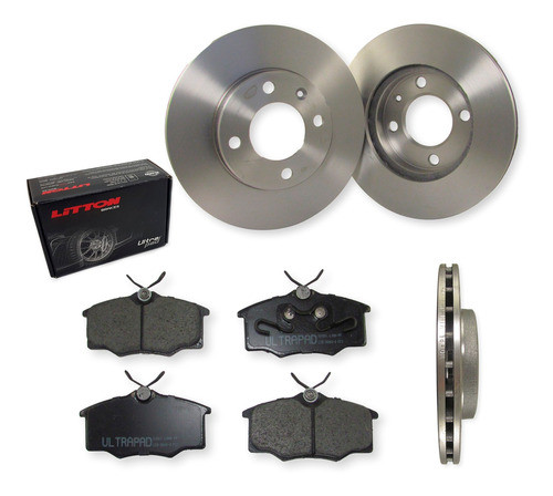Kit Discos Pastillas Vw Gol 1998-2007 1.6 Sistema Varga Cuot 0