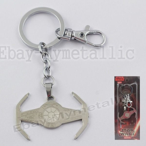 Star Wars Tie Fighter Metal Colgante Llavero Cadena Semilla 1