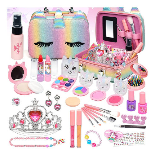 ~? Kit De Maquillaje Para Niños Para Niñas - Kit De Maquilla 0