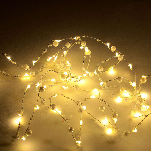 Cortina De Luces Led X100 Con Perlitas 3m X1m 1
