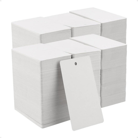 200 Etiquetas Para Ropa Perforadas Hang Tags Colgante 10x5cm 0