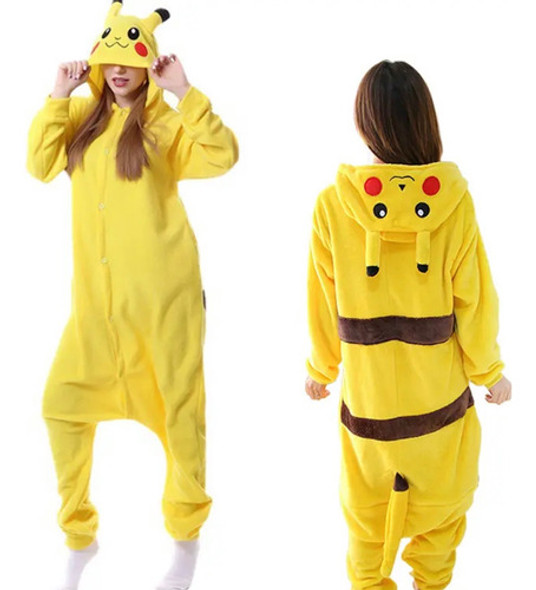 Pijama Kigurumi Pikachu Infantil - Pronta Entrega 0