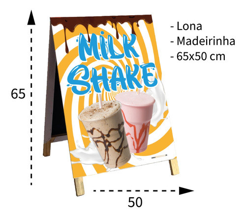 Cavalete Milk Shake + Caneta 1