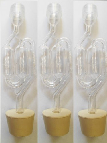 3ct Sshape Airlock Con 65 Stopper Conjunto De 3 Bubble Airlo 0