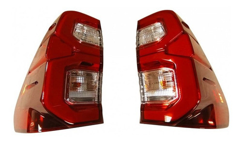Kit Faros Traseros Luz Led Spaco Plástico Toyota Hilux 2021+ 0