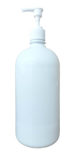 Botella Pet Blanca M. Bajo 1lt Con Válvula Cremera Alta X20 0