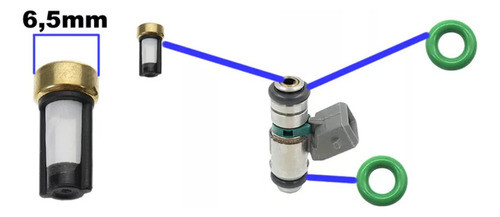 Kits Filtros Oring Inyector Para Renault Clio 1.2 D4f 1