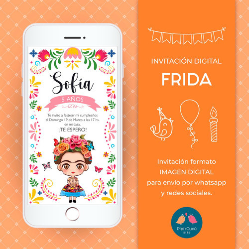 Invitación Digital Imagen - Frida 0
