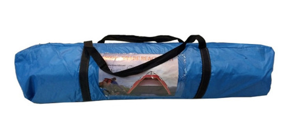 Carpa Tienda Camping Azul Para 3 Personas De 200x150cm 1