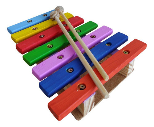 Xilofone Infantil Madeira 7 Notas Musical Promo Envio Rápido 0