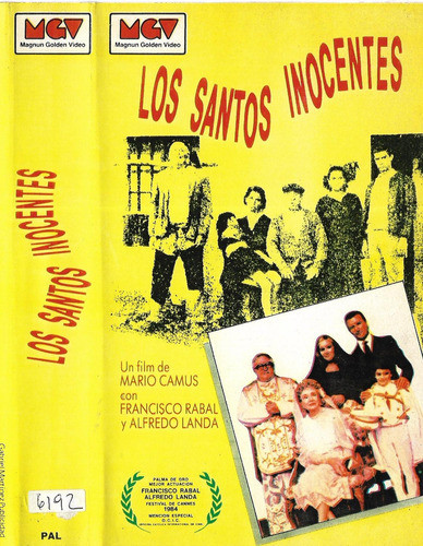Los Santos Inocentes Vhs Alfredo Landa Francisco Rabal 0