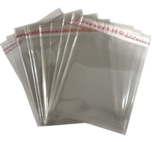 4.000 Saco Adesivado Plastico Transparente 7x7 Cm Atacado 0