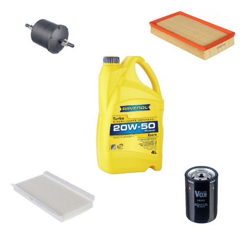 Kit Filtros + Aceite Para Volkswagen Saveiro/gol  G2/g3 0