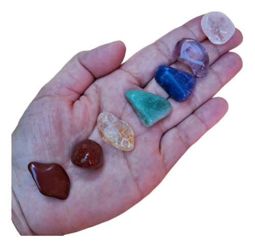 Kit De Piedras 7 Chakras Set De Gemas Naturales Energeticas 0
