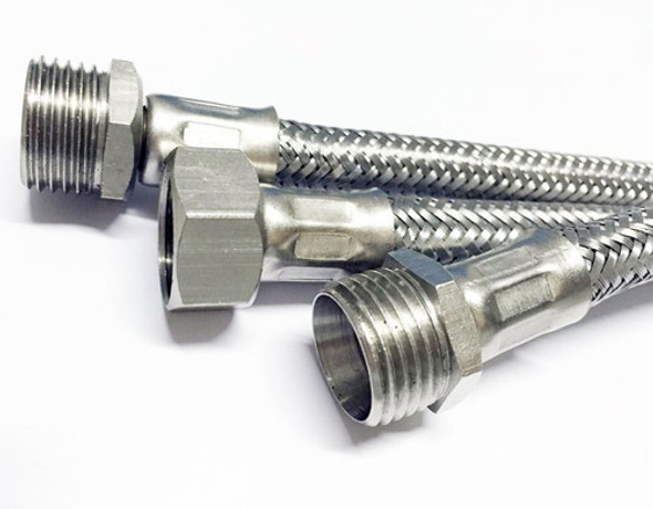 Flexible Para Agua Mallado De 1/2x40 Cms. Chicote - Nacional 0