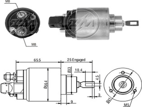 Solenoide Bosch Chevrolet S10 2.8/nissan Frontier 1
