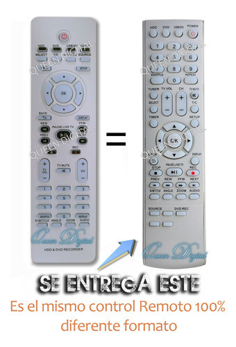 Control Remoto Para Grabadora Dvd Philips Dvdr3455h 1