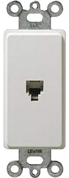 Leviton 40649w 6p4c Terminales De Tornillo Decora Insertar B 0