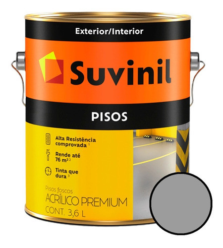 Tinta Piso Premium - Cinza Fosco 3,6l - Suvinil 0