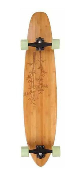 Longboard Patineta Skate Medera Bambú 8 Capas Profesional 1