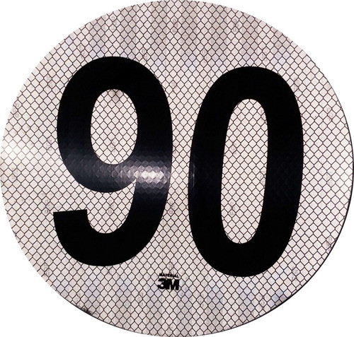 Círculo Reflectivo Máxima Velocidad 90 Homologado 3m 0