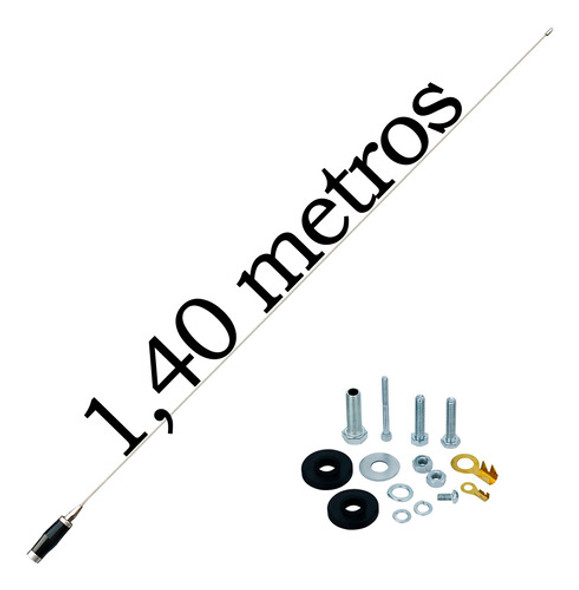 Antena Px Mini Maria Mole B-2005p 1,40mts + Alongador 25cm 1