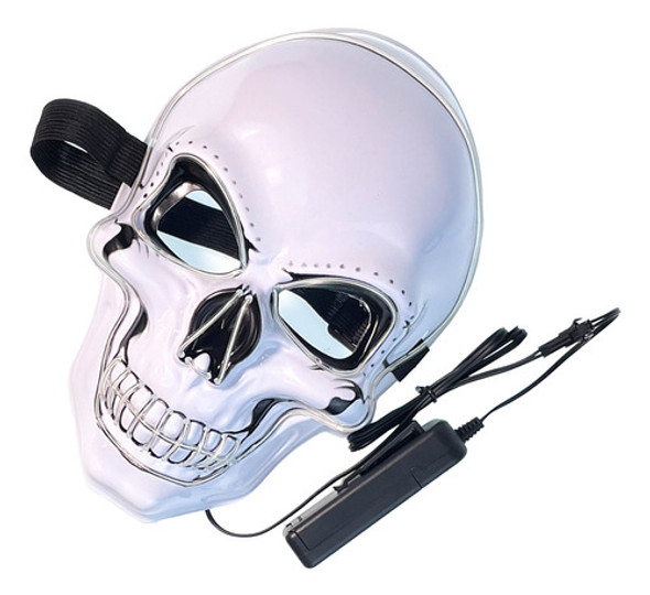 Capa Facial Led Azul: 3 Modos De Iluminação: Glowing Scary S 0