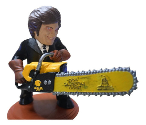 Figura Javier Milei Plan Motosierra 15 Cm Impresion 3d 0