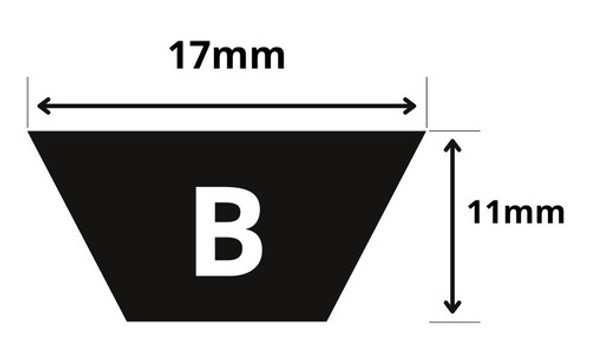 Correia Gates De Transmissão Em V Lisa B-152 1