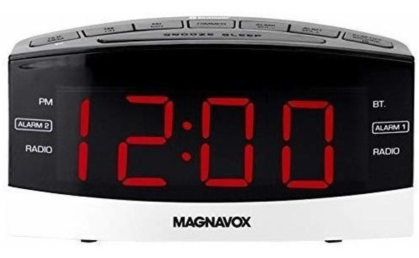 Magnavox Mr41806bt Radio Dual Reloj Digital Despertador 0